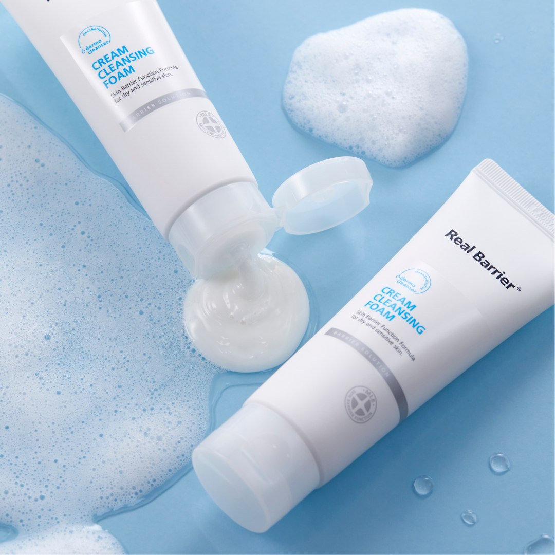 Real Barrier Cream Cleansing Foam texture