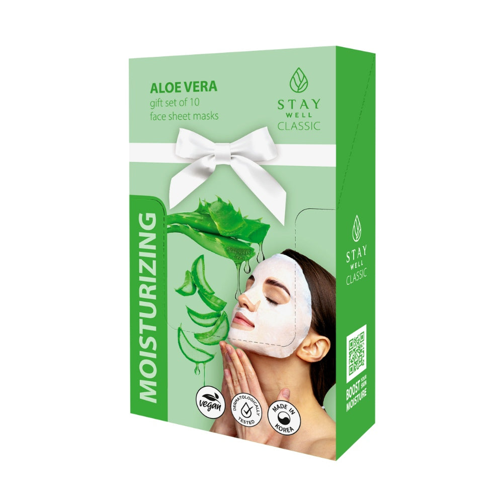 STAY WELL Classic sheet mask - ALOE Moisturising - set of 10
