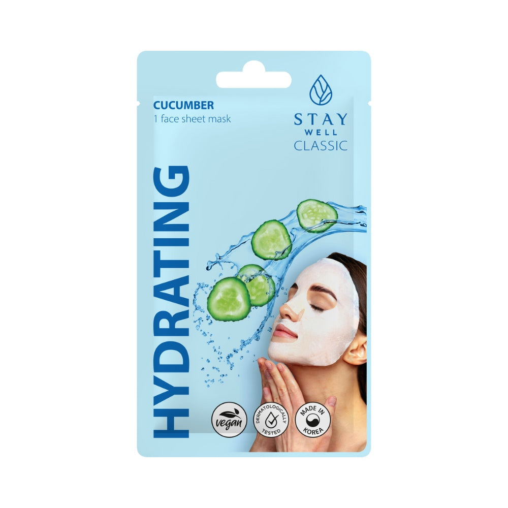 STAY WELL Classic sheet mask - CUCUMBER Hydrating 22g