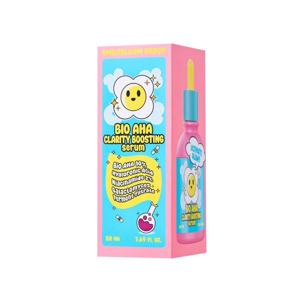 Smilebloom Bio AHA Clarity Boosting Serum package 50ml