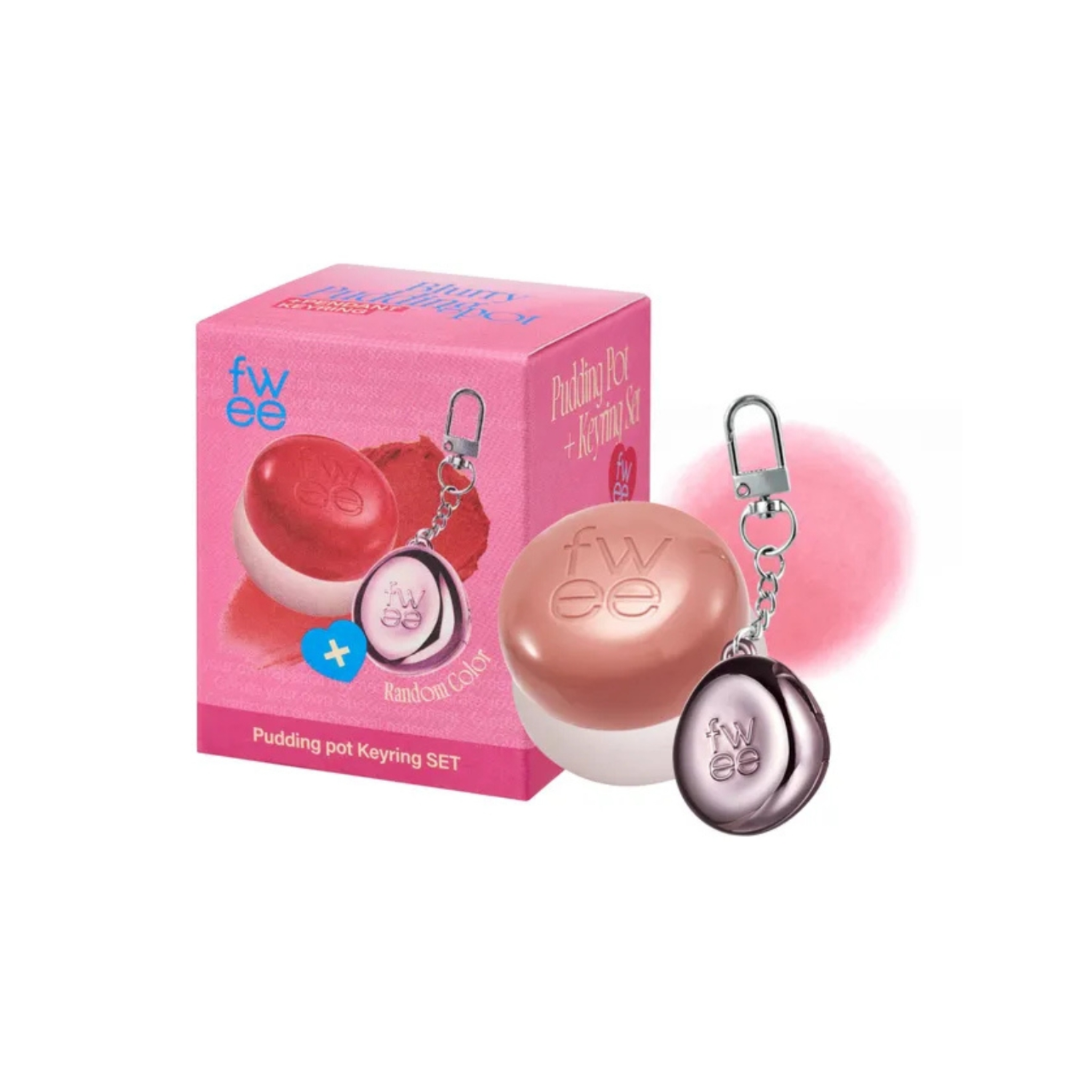 Fwee Lip & Cheek Blurry Pudding Pot + Pendant Keyring