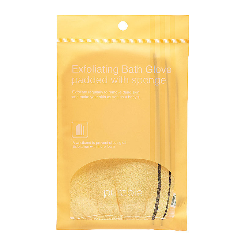 Purable Exfoliating Bath Glove padded with sponge