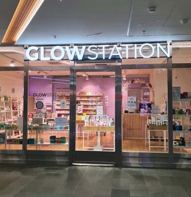 GlowStation offline store myymälä Turussa