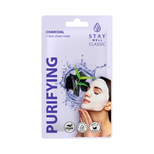STAY WELL Classic sheet mask - CHARCOAL Purifying